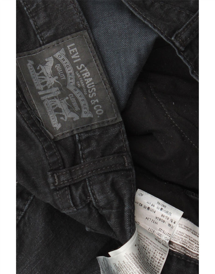 Jeans slim da uomo Levi's W32 L34 cotone nero