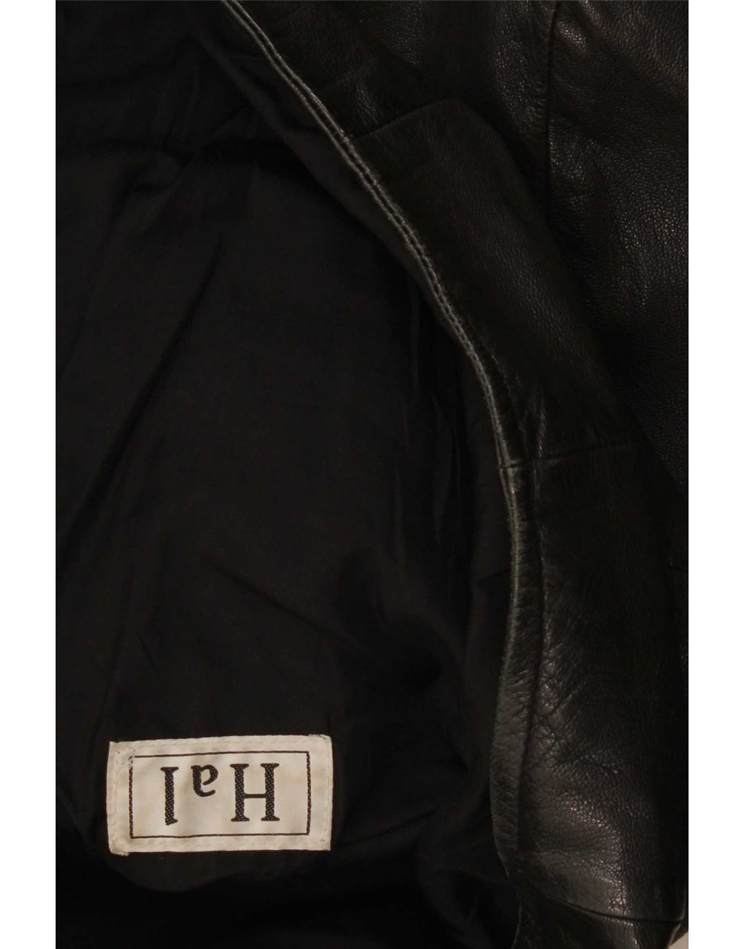 Giacca in pelle vintage da uomo UK 40 grande nera