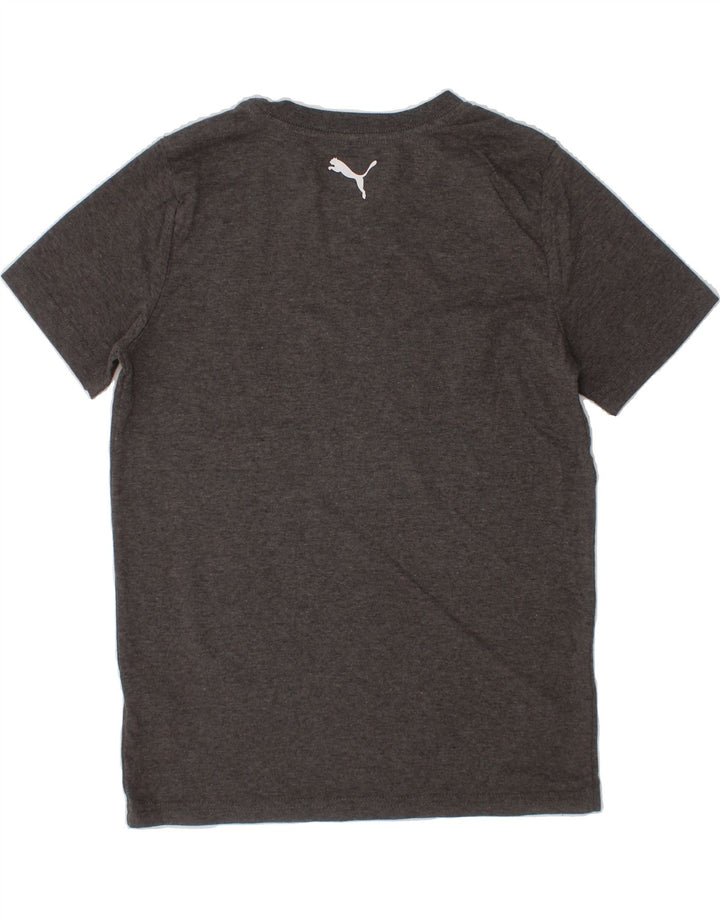 PUMA Boys Graphic T-Shirt Top 7-8 Years Small Grey Cotton Vintage Puma and Second-Hand Puma from Messina Hembry 