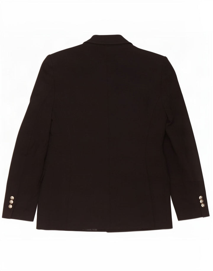 Giacca blazer doppiopetto da donna Zara UK 12 poliestere nero medio