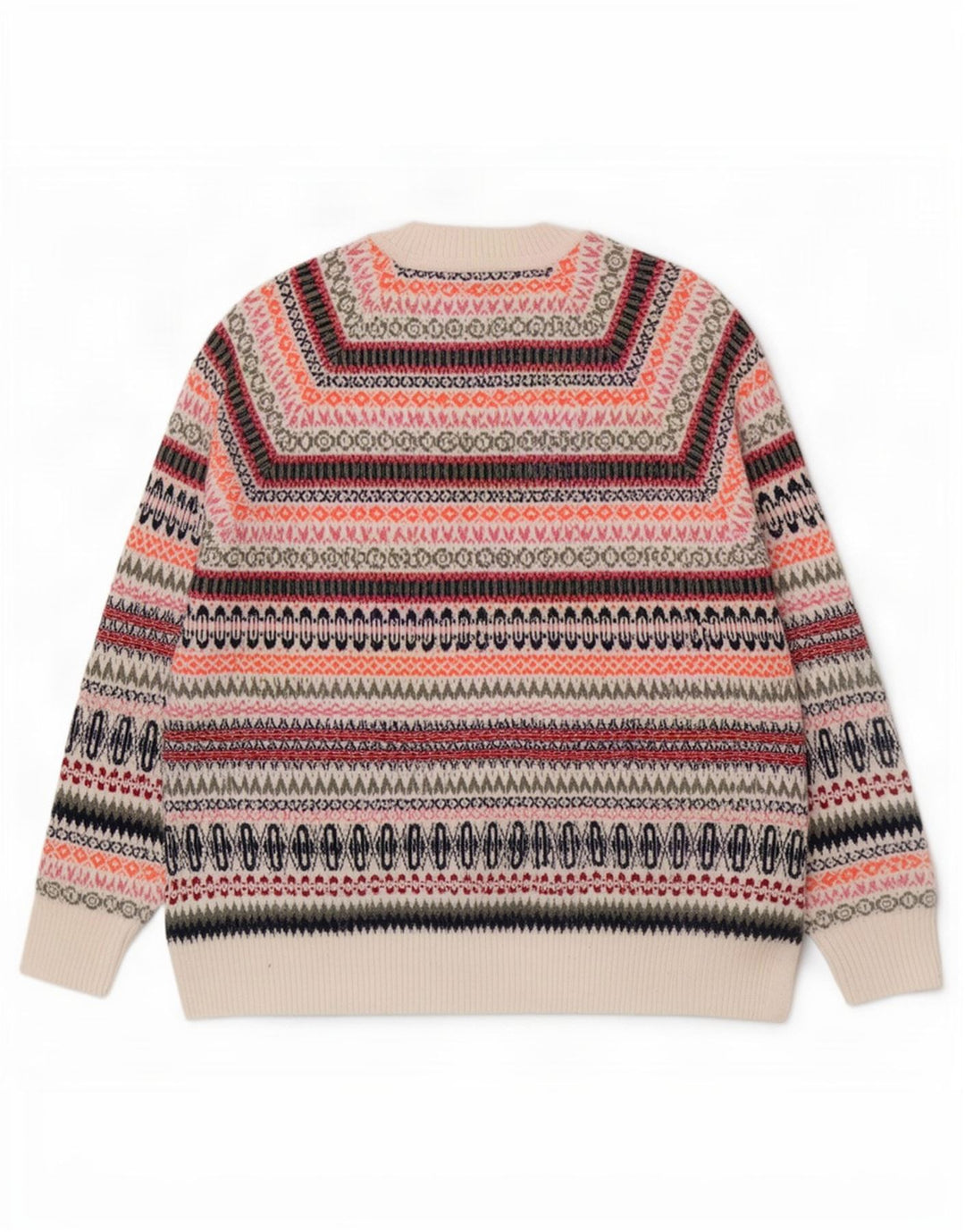 Marks & Spencer Maglione da uomo con scollo a barca Maglione grande Fair Isle multicolore