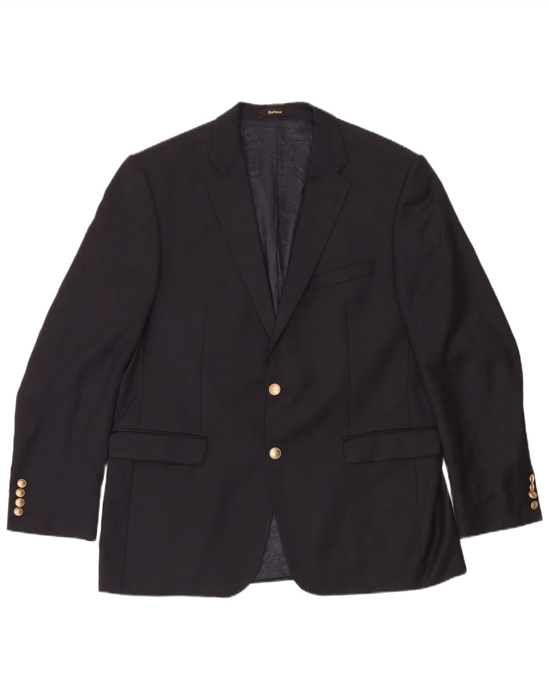 Giacca blazer da uomo a 2 bottoni Barbour taglia 54 grande blu navy classico