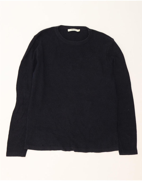 Maglione maglione girocollo da uomo Jack & Jones grande cotone blu navy