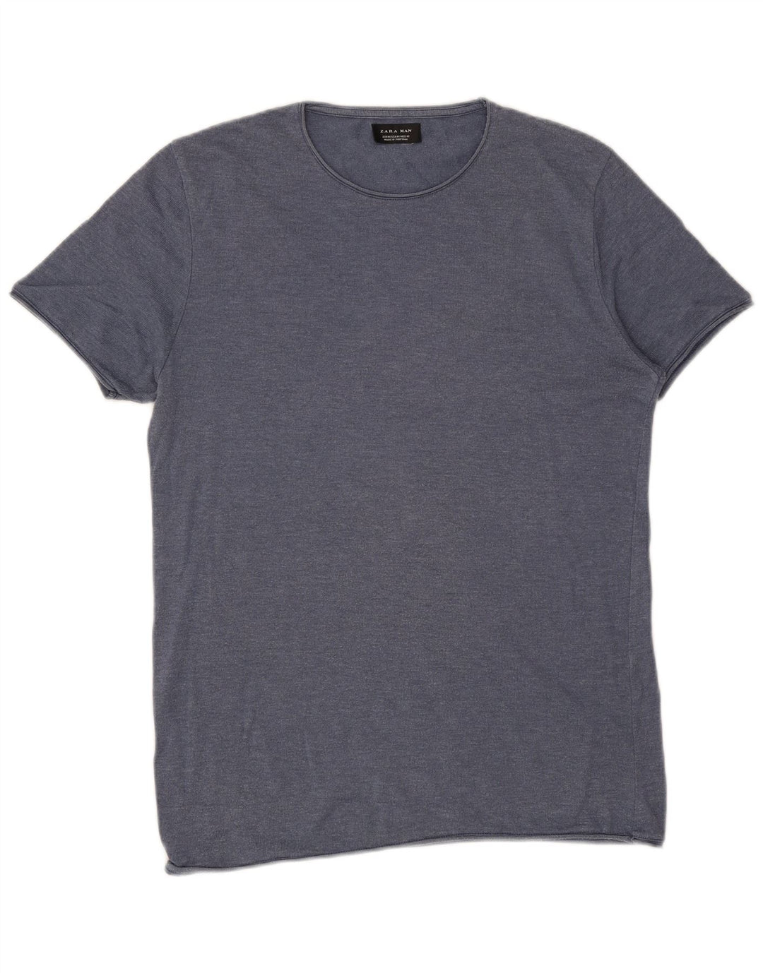 T-shirt Zara da uomo Top medio blu navy