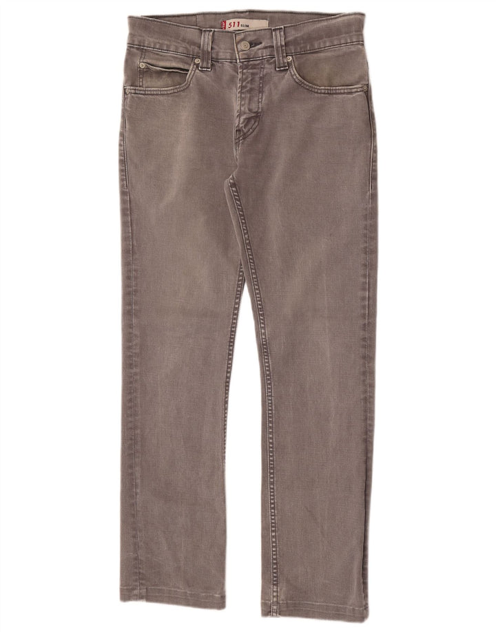 Jeans Levi's Uomo 511 Slim W30 L29 Cotone Grigio