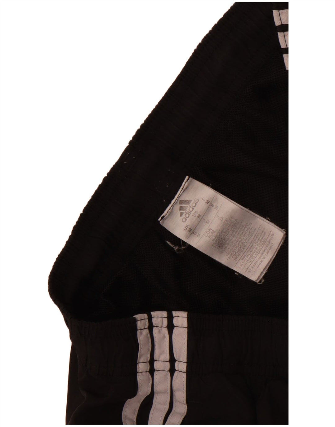 Pantaloncini sportivi da uomo Adidas medi neri in poliestere