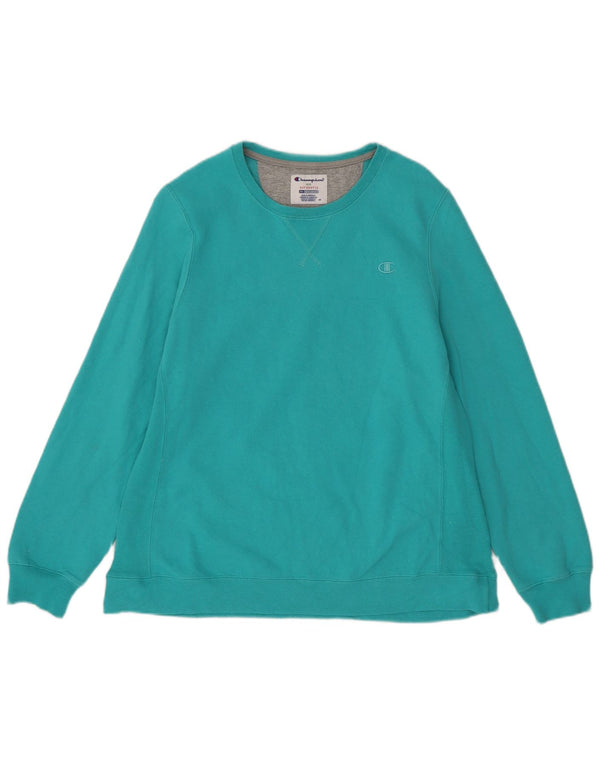 Felpa da donna Champion Jumper UK 20 2XL Cotone turchese