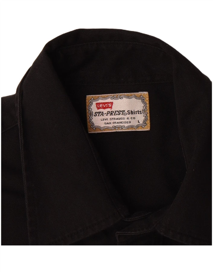 Camicia Levi's Uomo Large Nera in cotone