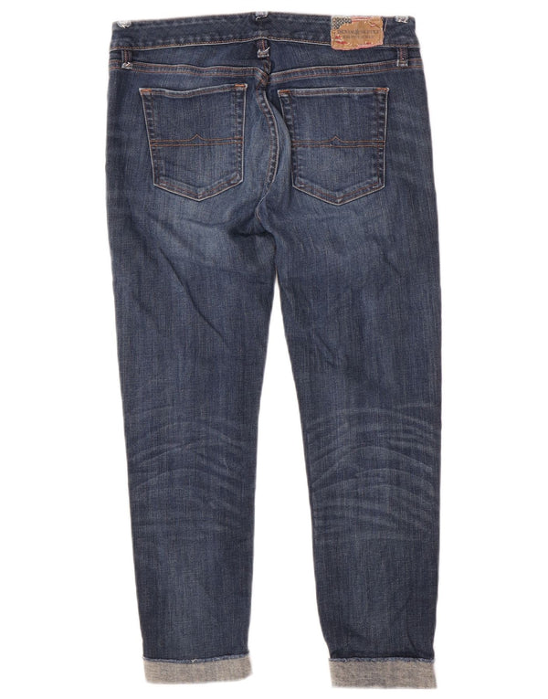 Jeans skinny corti da donna Ralph Lauren W29 L26 cotone blu