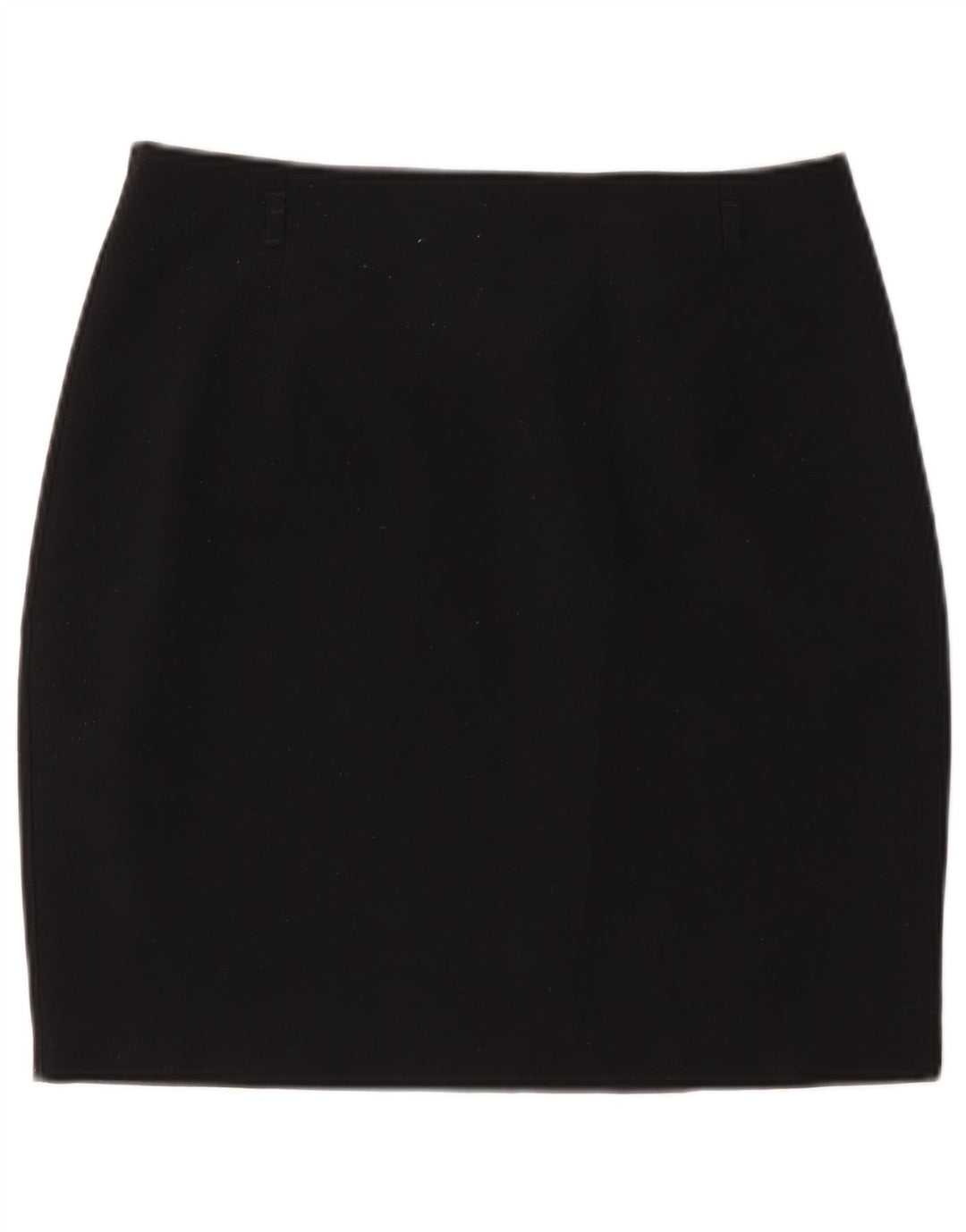 Minigonna da donna Marks & Spencer UK 12 media W30 poliestere nero