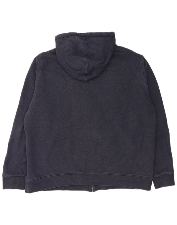 Maglione con cappuccio e zip Sherpa da uomo Marks & Spencer 2XL cotone blu navy