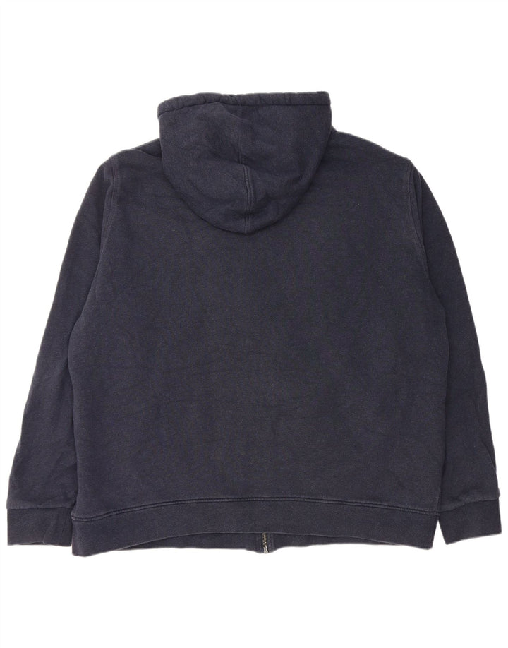 Maglione con cappuccio e zip Sherpa da uomo Marks & Spencer 2XL cotone blu navy