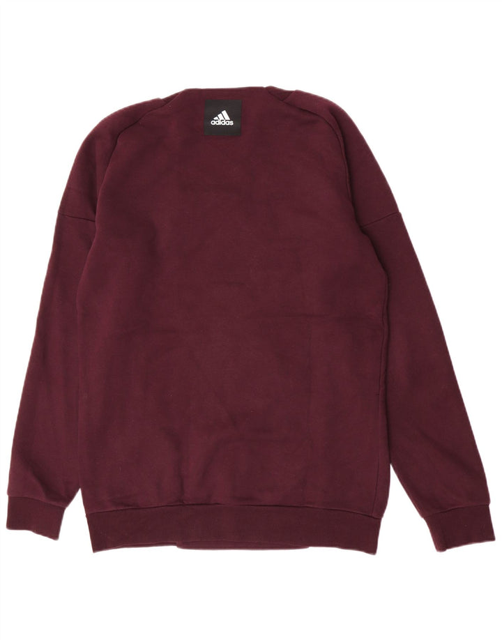 Felpa grafica da uomo Adidas Maglione piccolo marrone