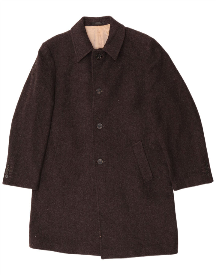 Cappotto da uomo Marks & Spencer UK 40 grande lana marrone