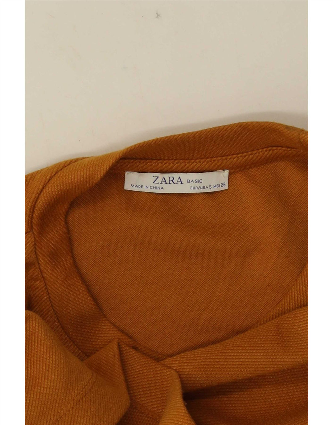 Top Zara da donna a maniche lunghe UK 10 Small arancione