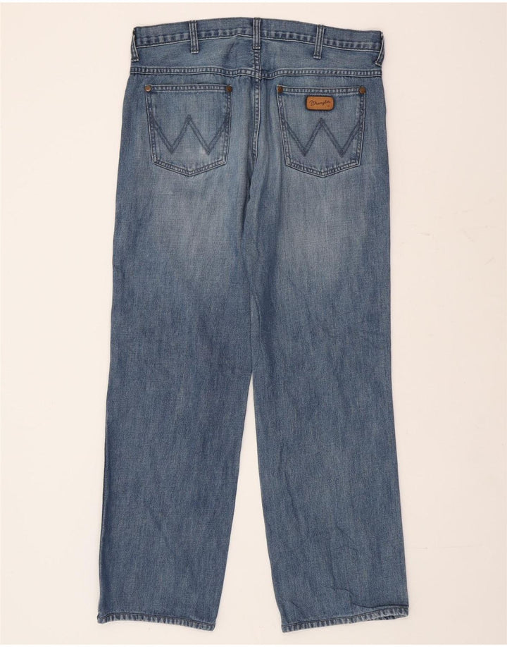 Jeans dritti da uomo Texas WRANGLER W34 L31 cotone blu