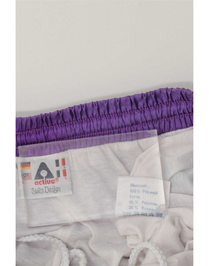 Pantaloni da tuta da uomo attivi Joggers Large Viola geometrico in poliammide