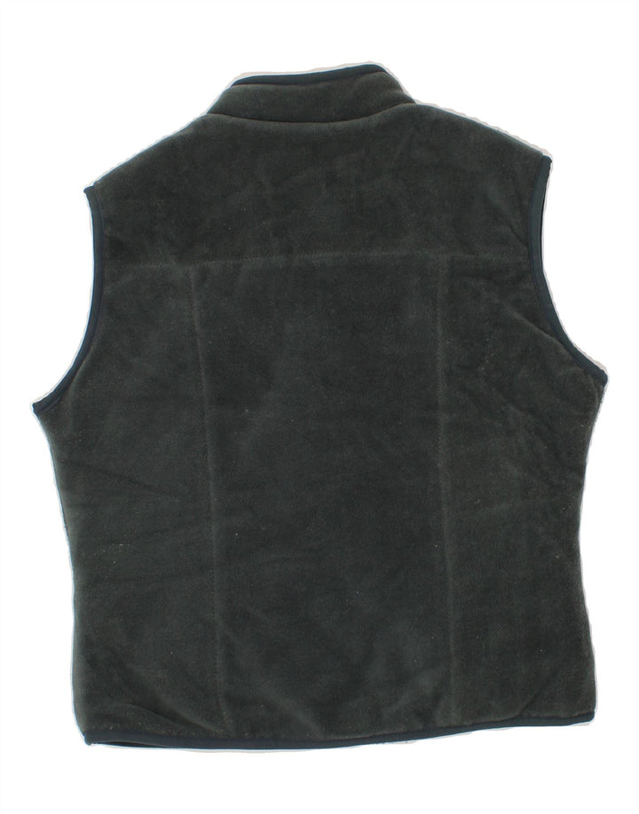 ST. BERNARD Womens Fleece Gilet UK 14 Medium Grey Polyester Vintage St. Bernard and Second-Hand St. Bernard from Messina Hembry 