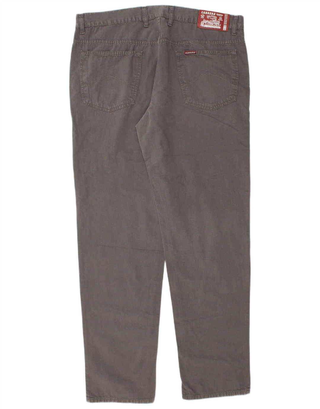 Pantaloni casual da uomo vestibilità regolare Carrera W40 L33 cotone grigio