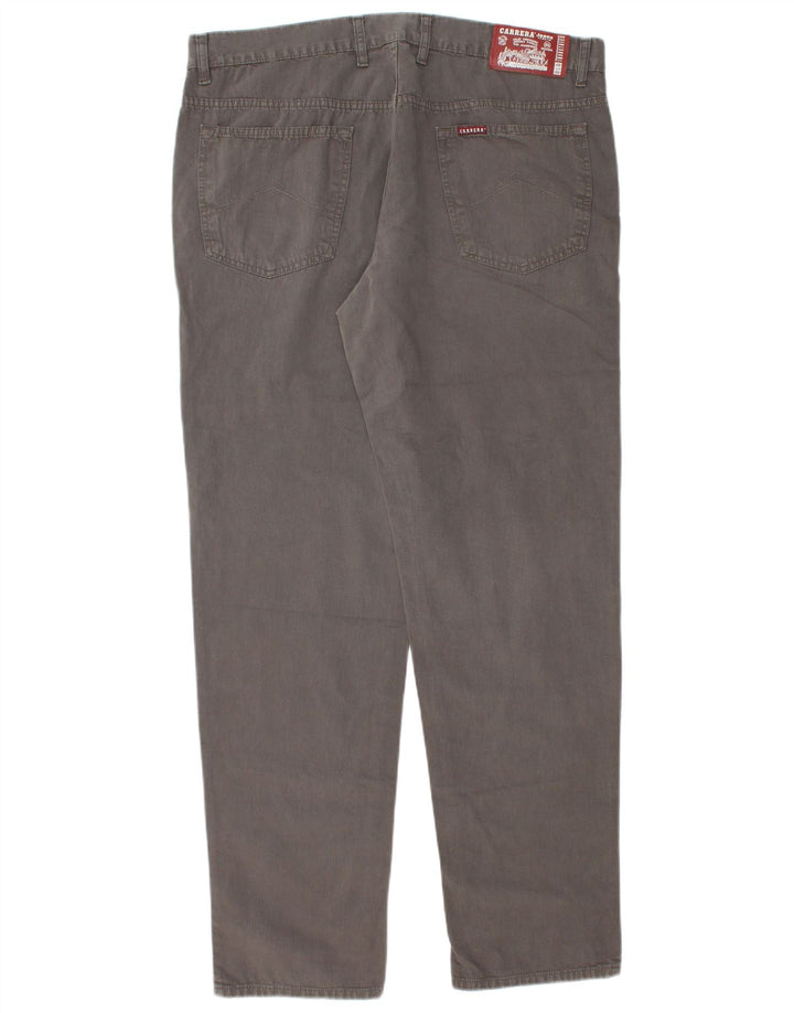 Pantaloni casual da uomo vestibilità regolare Carrera W40 L33 cotone grigio