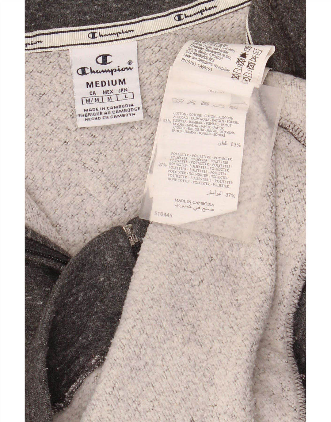 Giacca da tuta oversize da donna Champion UK 14 Grigio medio chiazzato