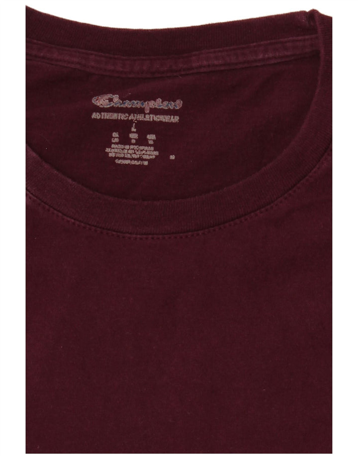 T-shirt da uomo Champion Top Large Bordeaux