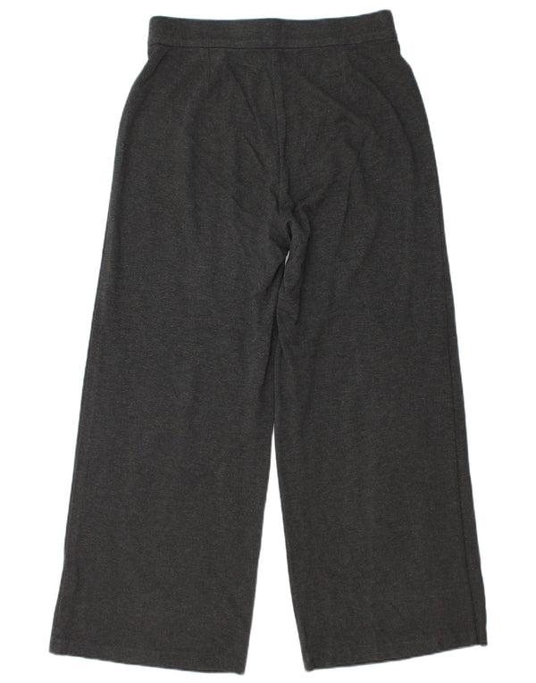 Pantaloni a gamba larga da donna Marks & Spencer UK 12 Medium W30 L27 Viscosa grigia
