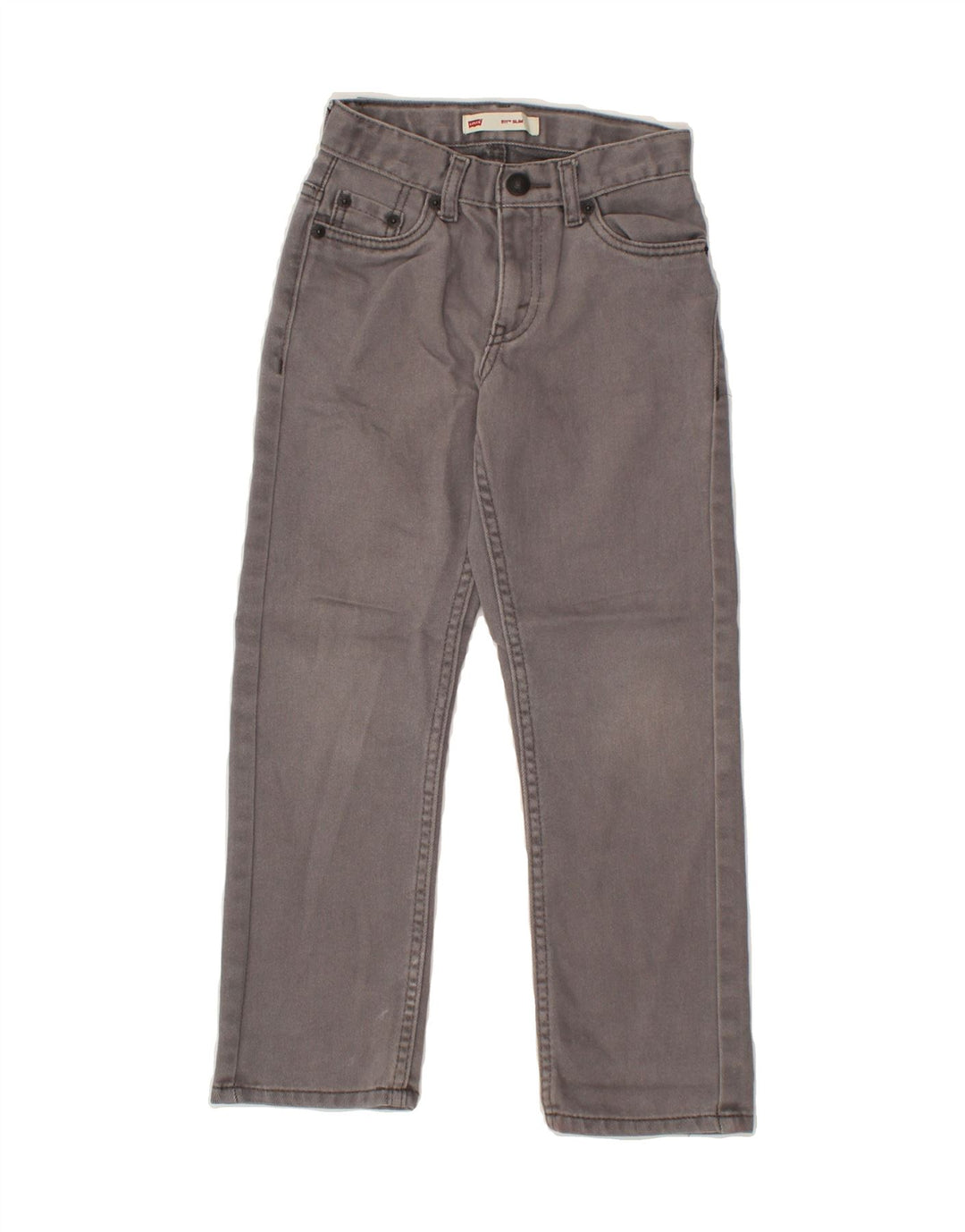 LEVI'S Boys 511 Slim Jeans 6-7 Years W22 L21 Grey Cotton Vintage Levi's and Second-Hand Levi's from Messina Hembry 