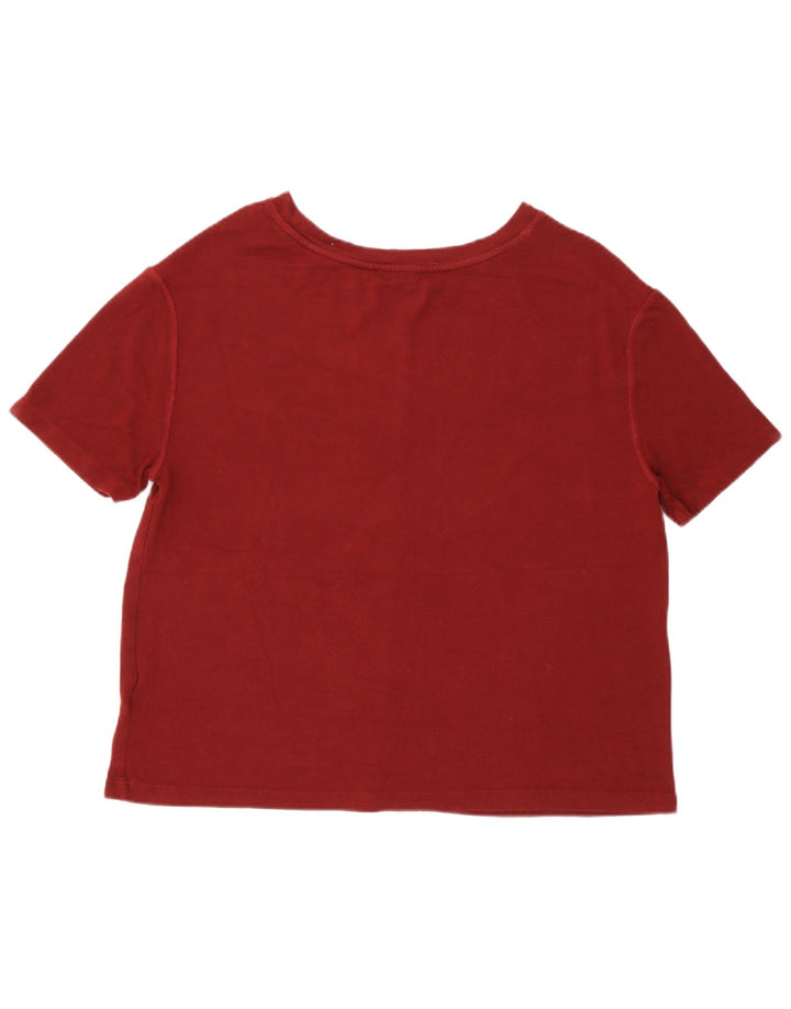 T-shirt da donna Marks & Spencer Top UK 14 Viscosa bordeaux media