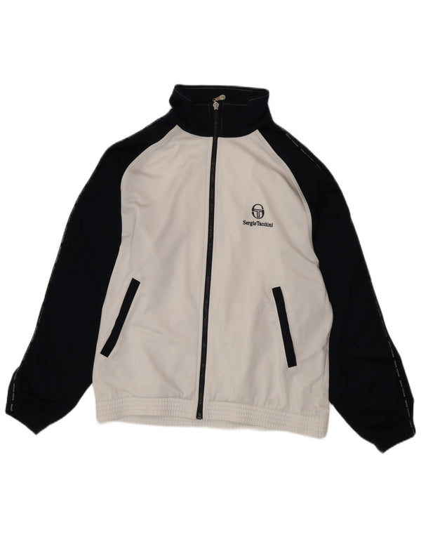 SERGIO TACCHINI Giacca da tuta da uomo color block bianco medio