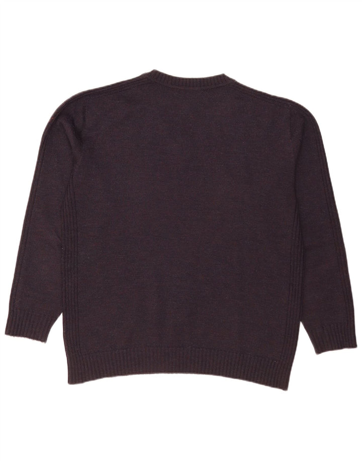 Maglione maglione da uomo con scollo a V Pierre Cardin XL blu navy