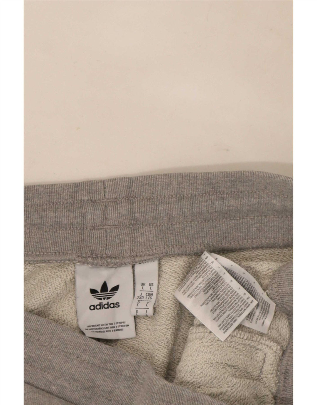Pantaloni da tuta da uomo Adidas Joggers grandi in cotone grigio