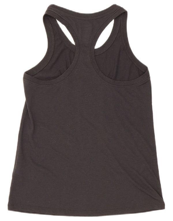 Canotta grafica Nike Dri Fit da donna UK 10 piccola in poliestere nero