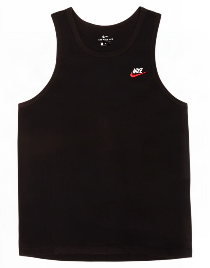 Canotta Nike da uomo grande in cotone nero