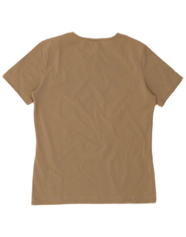 T-shirt Donna Trussardi Top UK 14 Large Beige