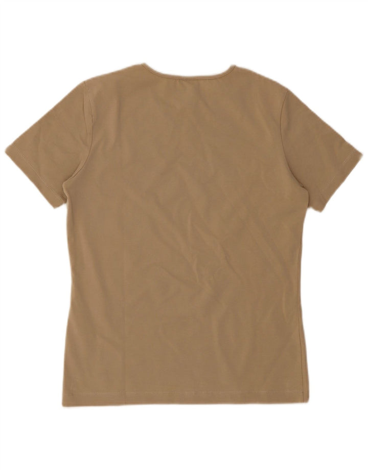 T-shirt Donna Trussardi Top UK 14 Large Beige