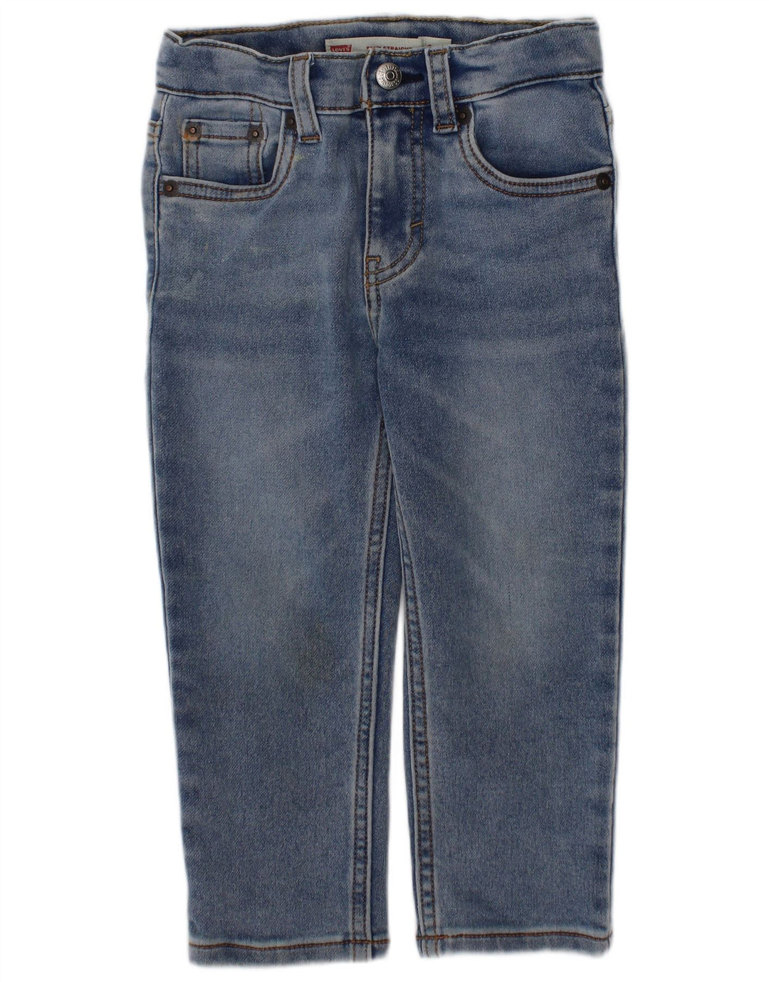 LEVI'S Jeans dritti 514 maschietti per neonati 18-24 mesi W20 L13 cotone blu