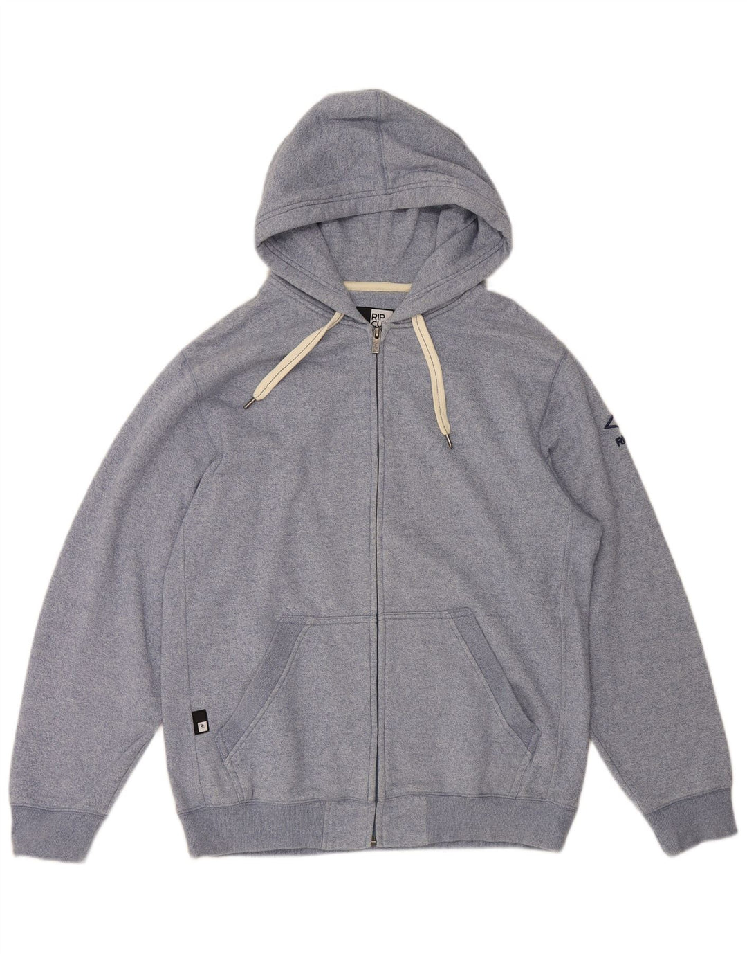 Maglione con cappuccio e zip da uomo Rip Curl grande in cotone blu