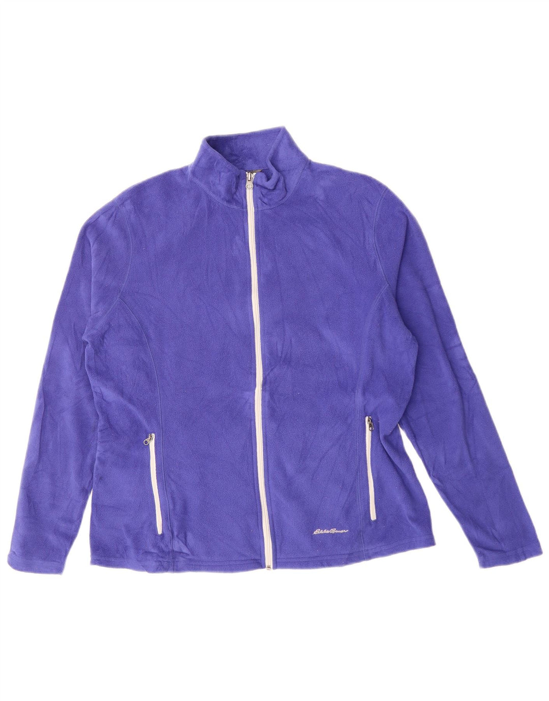 Giacca in pile da donna Eddie Bauer UK 16 grande poliestere viola