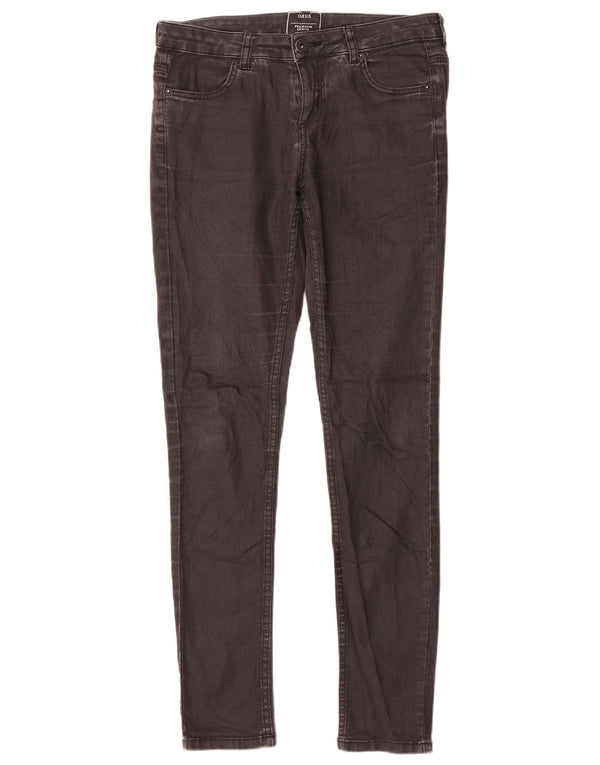 Jeans skinny da donna Oasis UK 12 Medium W32 L32 Cotone grigio