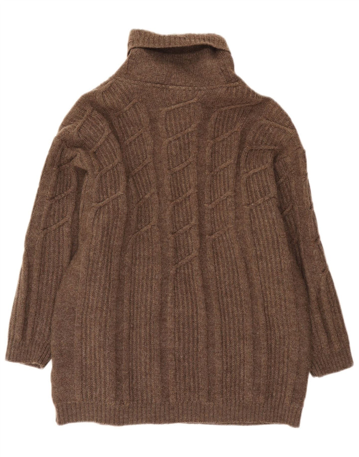 Maglione cardigan da donna Geiger EU 42 grande lana marrone