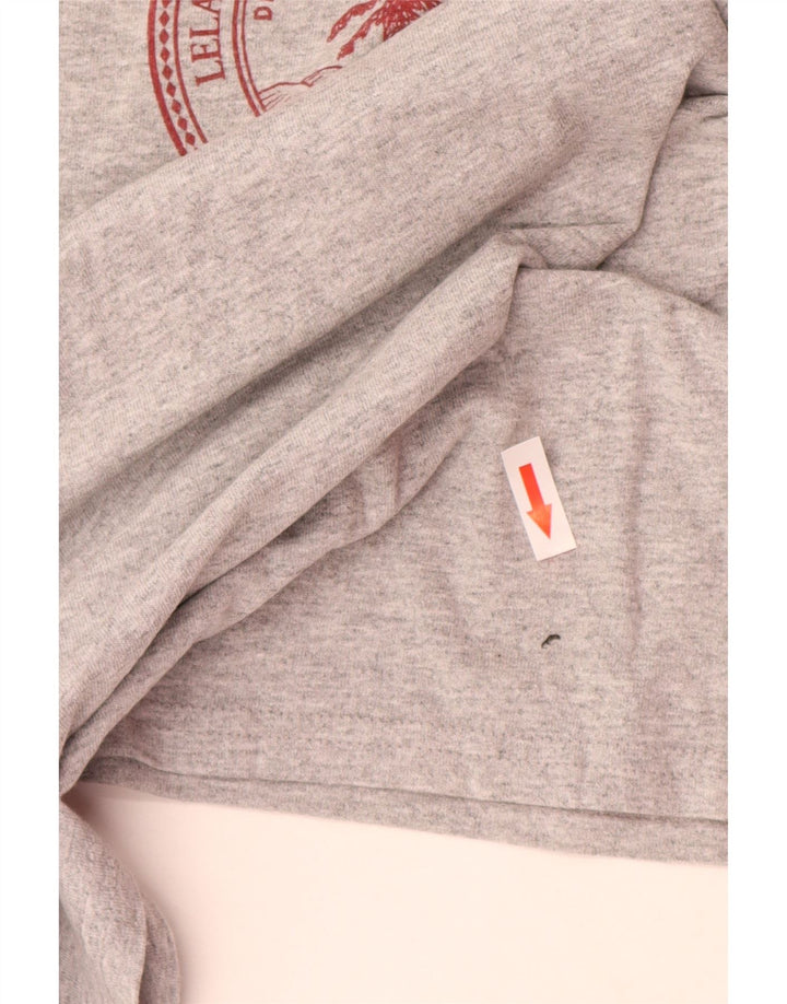 T-shirt grafica Champion da uomo della Stanford University, in cotone grigio medio