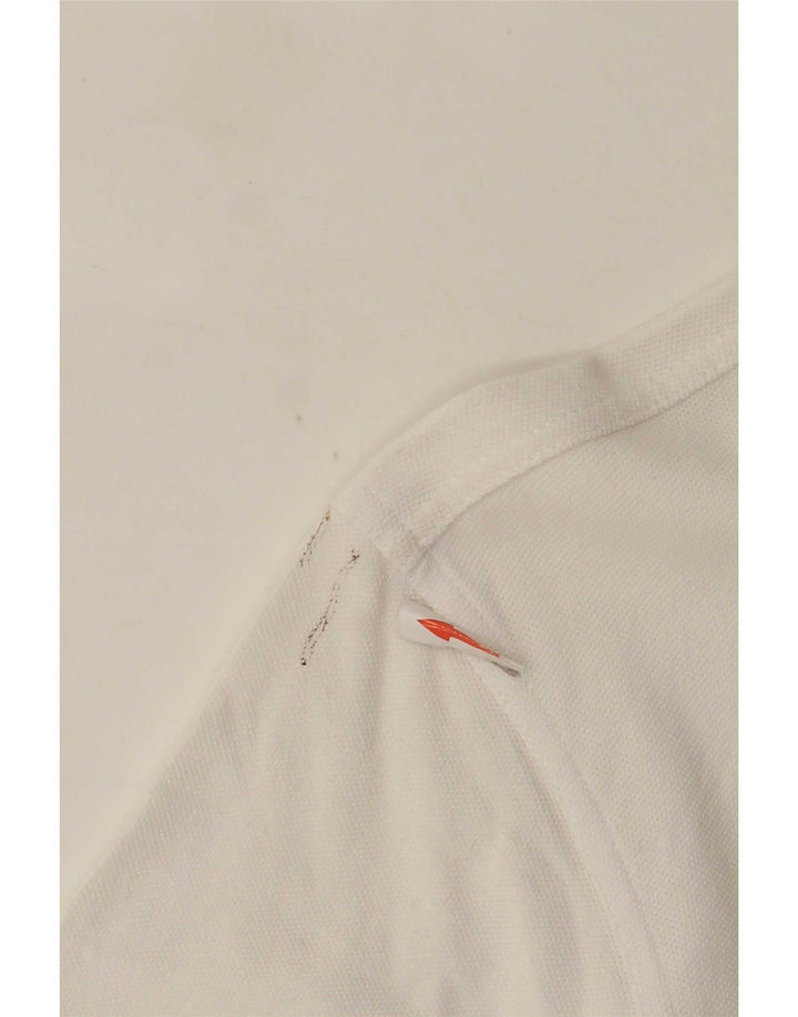Polo da uomo slim fit Fred Perry in cotone bianco medio