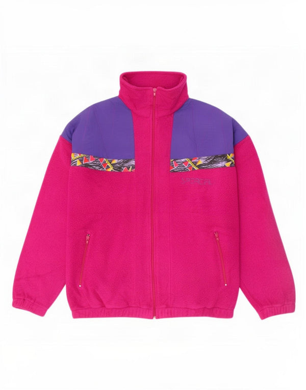 Giacca in pile da uomo Sportful UK 46 3XL Poliestere color block rosa