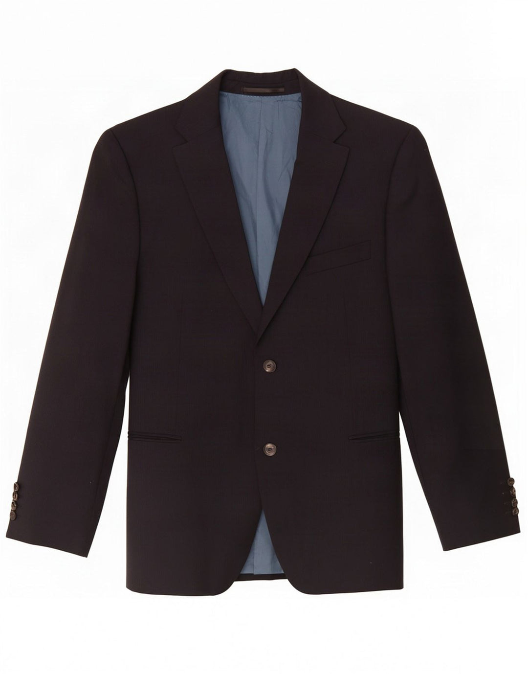 Giacca blazer da uomo a 2 bottoni Hugo Boss UK 42 XL Lana gessata blu navy