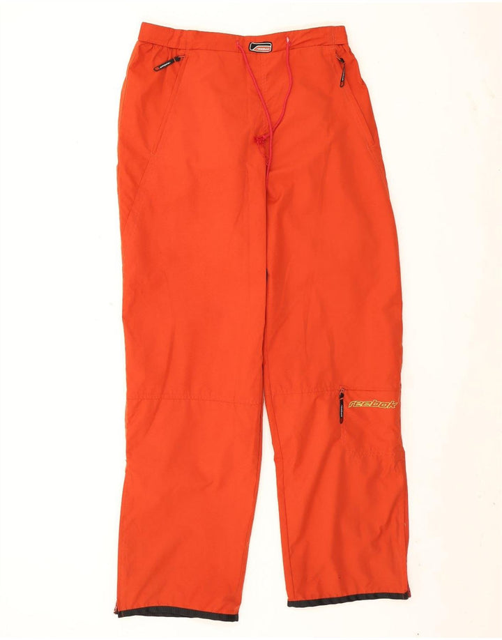 Pantaloni da tuta da uomo Reebok Large arancione in poliestere