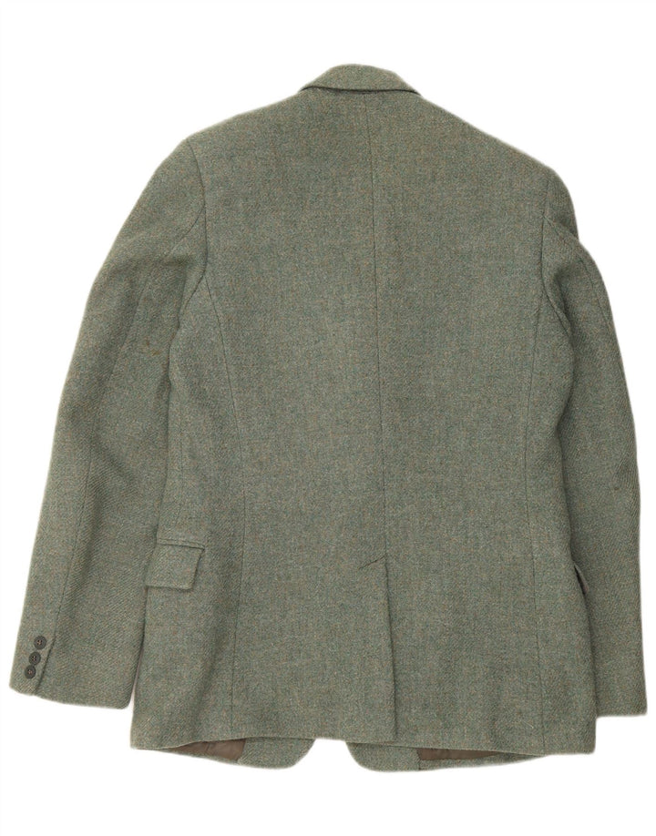 BURTON Giacca blazer a 2 bottoni sartoriale da uomo UK 38 Lana vergine verde medio