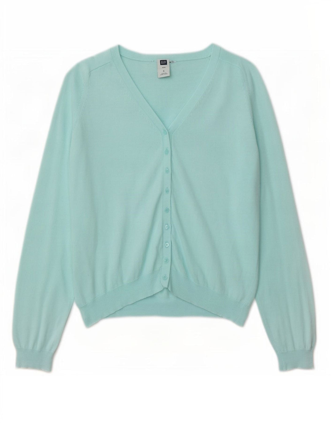 Maglione cardigan da donna Gap UK 10 piccolo cotone turchese