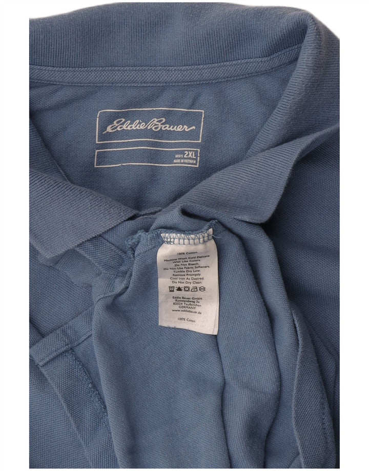 Polo da uomo Eddie Bauer 2XL in cotone blu