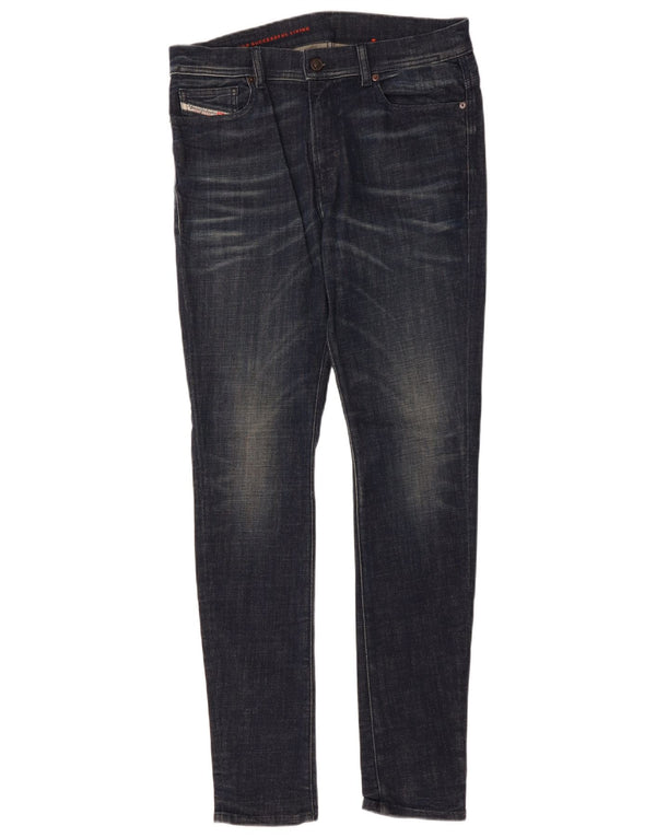 Jeans skinny da uomo Diesel W31 L33 in cotone blu navy